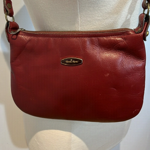 Etienne Aigner 1980s Burgundy Leather Purse